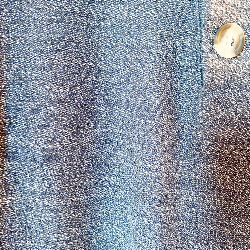 Marine Layer Clayton Quarter Button Pullover blue sweatshirt - Picture 6 of 9